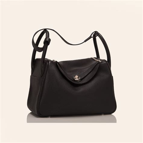 hermes taurillon clemence lindy 30 black|HERMES Taurillon Clemence Lindy 30 Black .